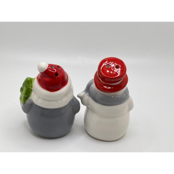 Santa & Snowman Salt & Pepper Shaker set, New in box! - Picture 3 of 4